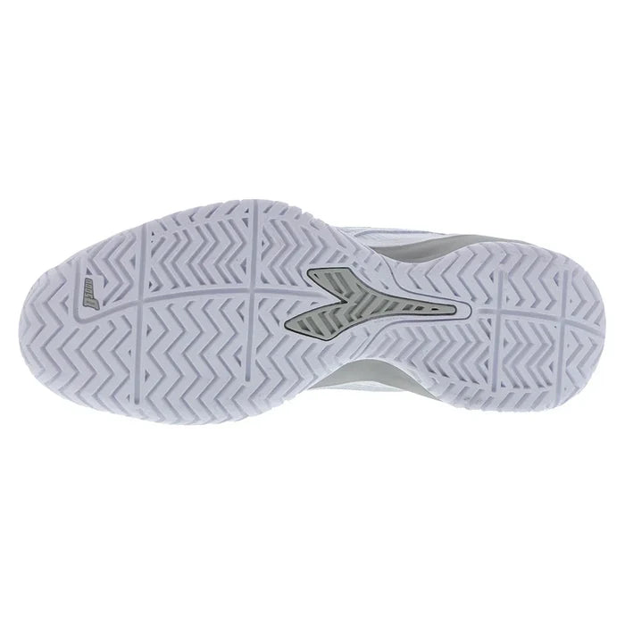 Women's Blushield Torneo 3 Court Shoes White and Silver