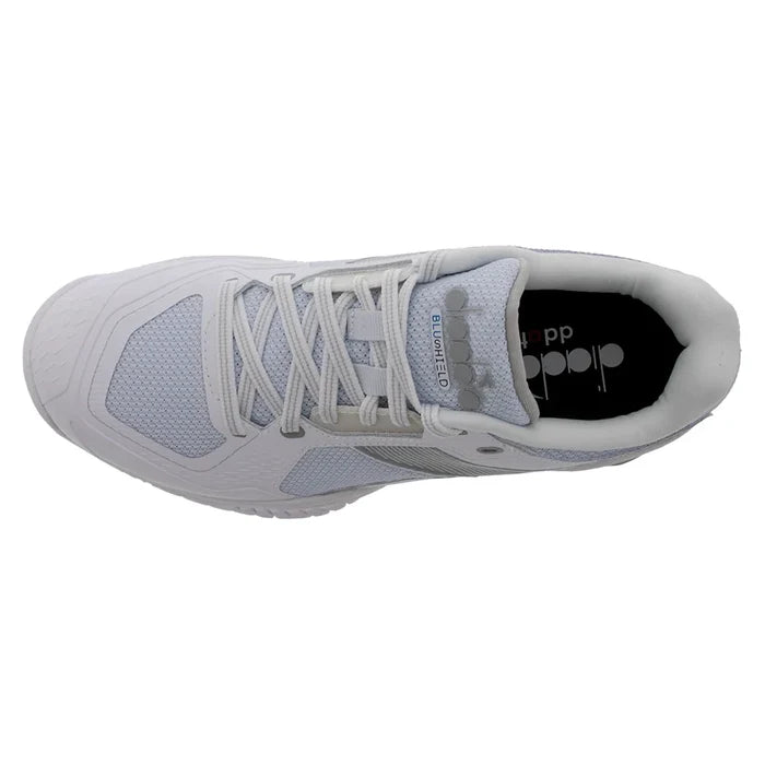 Women's Blushield Torneo 3 Court Shoes White and Silver