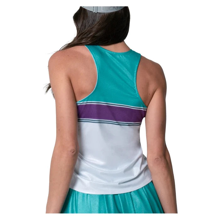 Women's Chroma Stripe Cinch Tank White