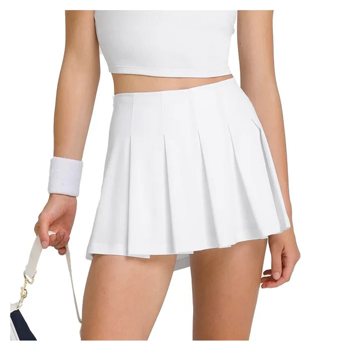 Women's Classic Pleated Mini Skort Bright White