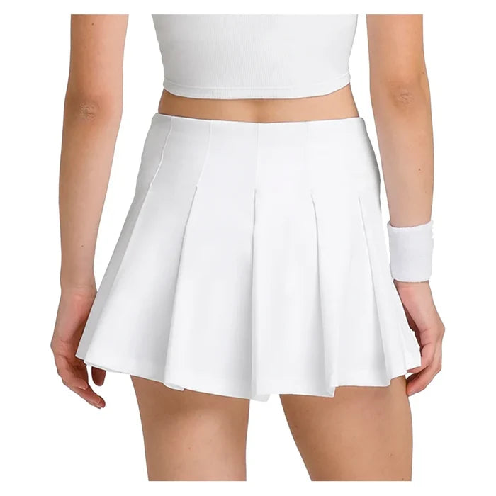 Women's Classic Pleated Mini Skort Bright White