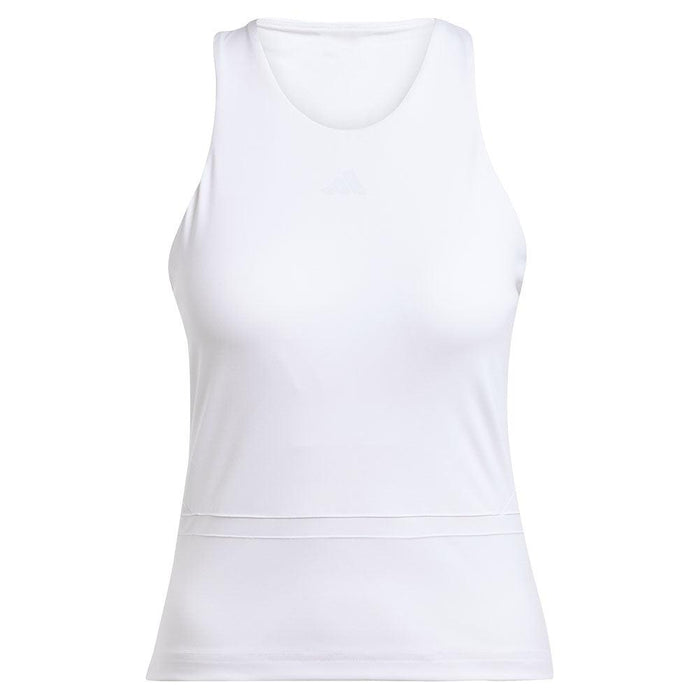 Women's Climacool Mid Length Y Tank White