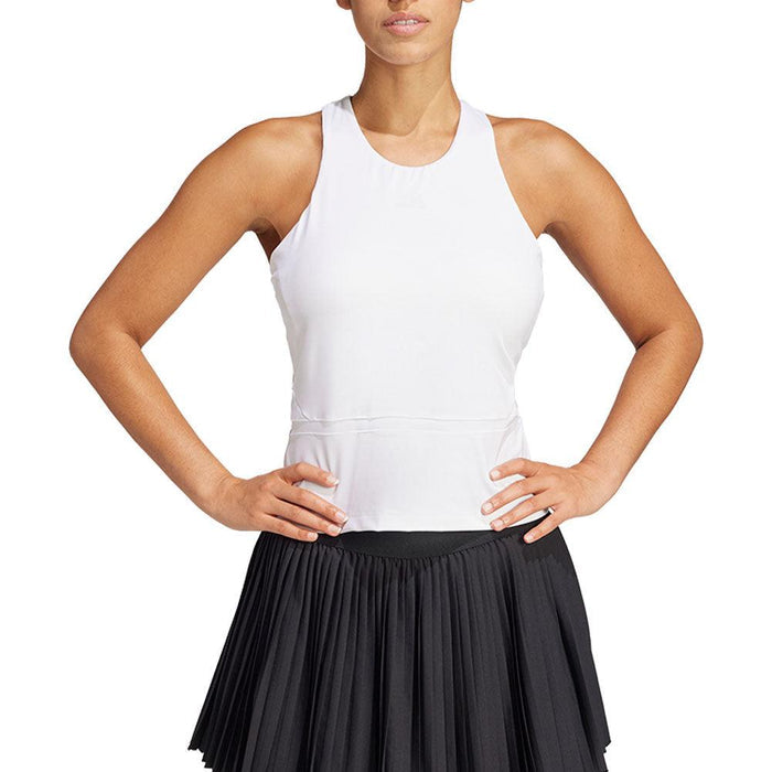 Women's Climacool Mid Length Y Tank White