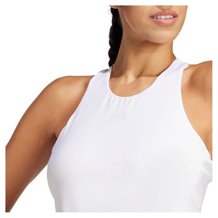 Women's Climacool Mid Length Y Tank White