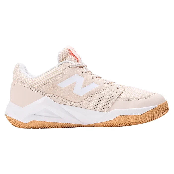 Women's Coco Delray B Width Court Shoes Bisque and Urgent Red
