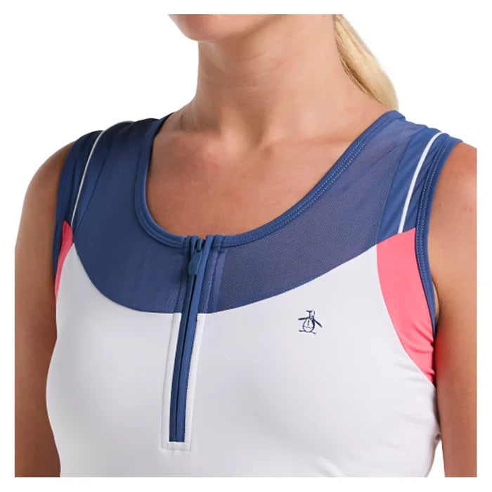 Women's Color Block Tank Bright White