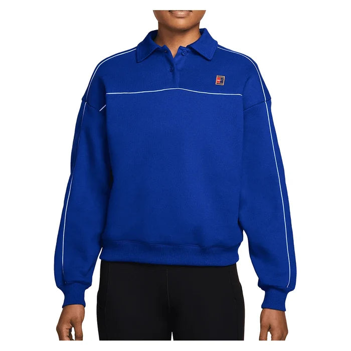 Women's Court Collection Long Sleeve Fleece Top Old Royal