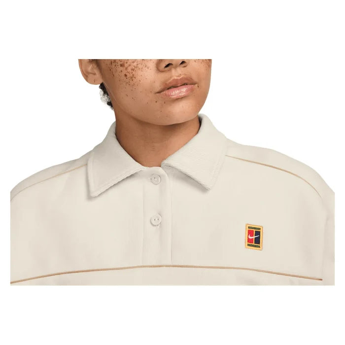 Women's Court Collection Long Sleeve Fleece Top, Nike, Pickleball Express, IU3253-H26-3