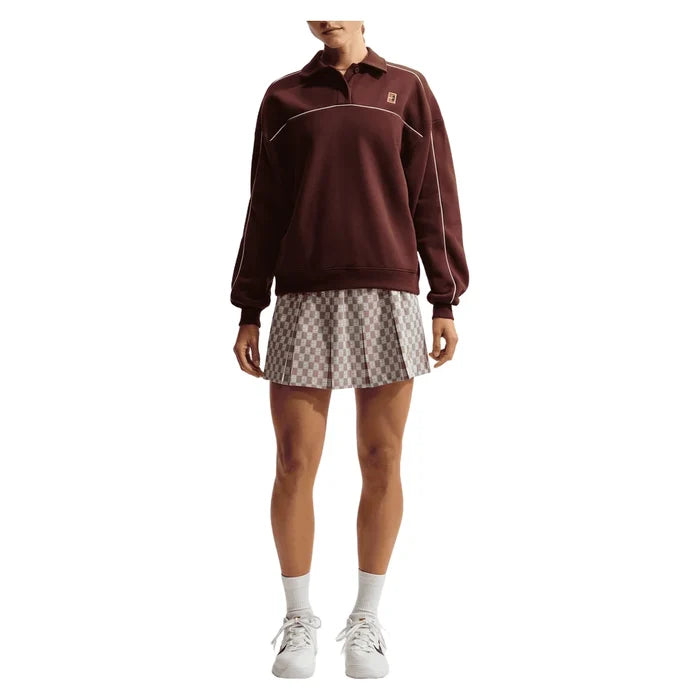 Women's Court Collection Long Sleeve Fleece Top, Nike, Pickleball Express, IU3253-H26-6