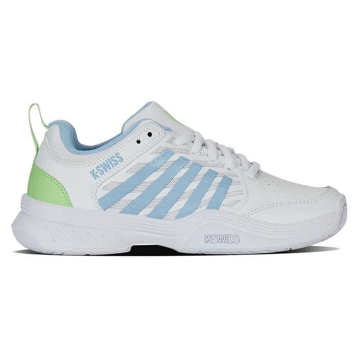 Women's Court Express 2 Court Shoes White and Dutch Canal