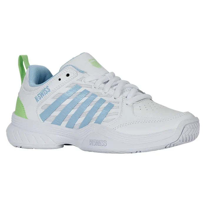 Women's Court Express 2 Court Shoes White and Dutch Canal