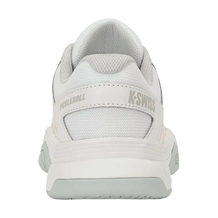 Women's Court Express Pickleball Shoes White and Blazing Orange