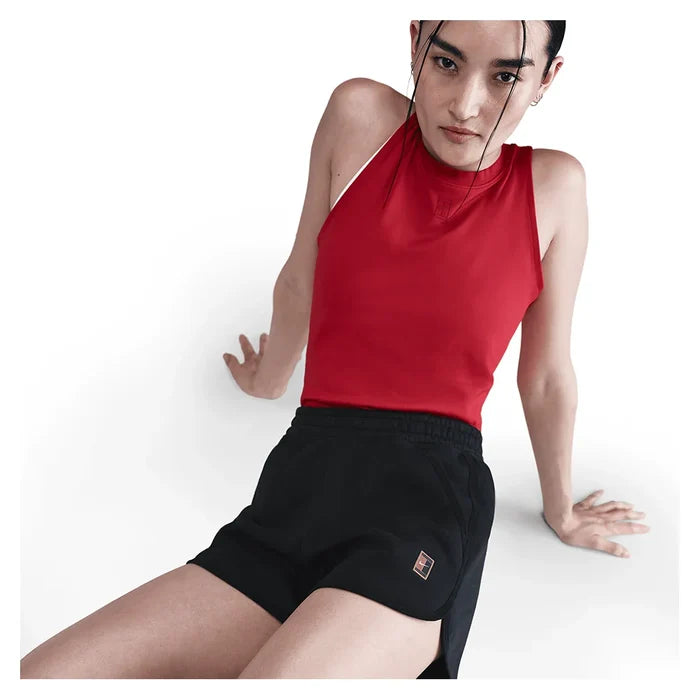 Women's Court Heritage Mid-Rise Fleece Shorts Black