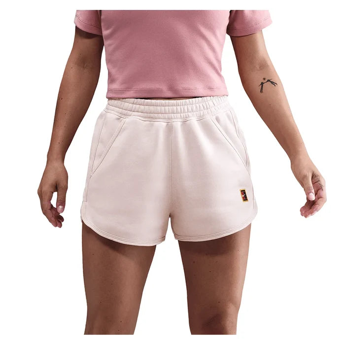 Women's Court Heritage Mid-Rise Fleece Shorts Silt Red