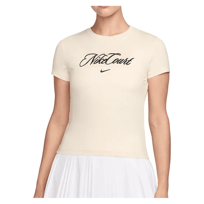 Women's Court Heritage Modest Crop Top Chalk