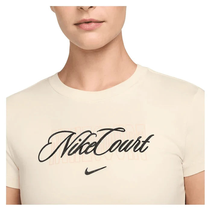 Women's Court Heritage Modest Crop Top Chalk