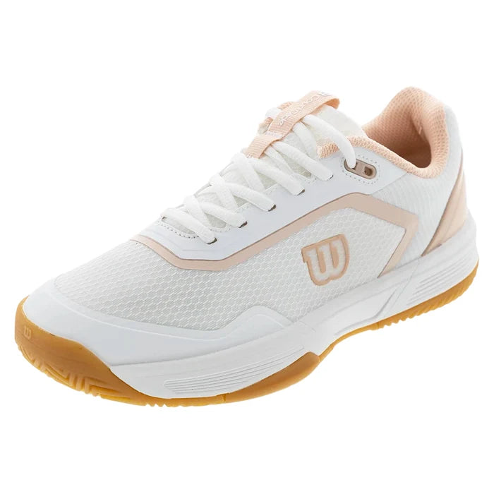 Women's CourtGlide Court Shoes White and Cameo Rose