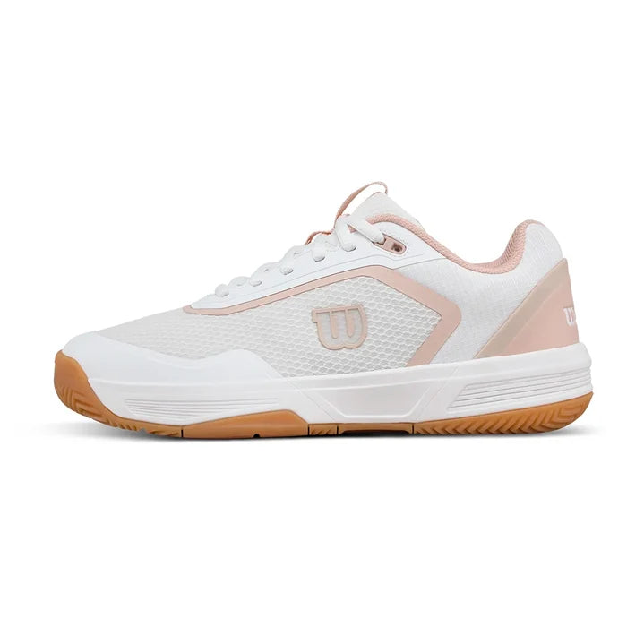 Women's CourtGlide Court Shoes White and Cameo Rose