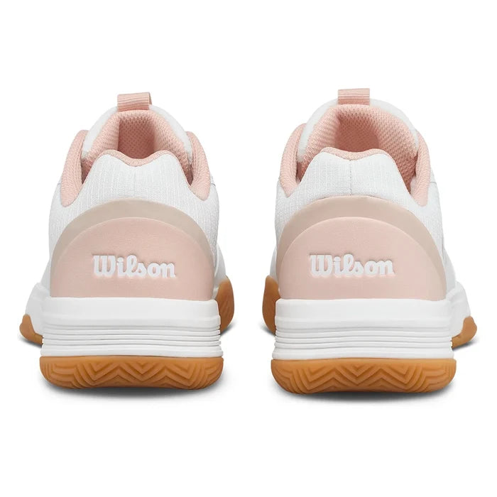 Women's CourtGlide Court Shoes White and Cameo Rose