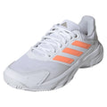 Women's CourtJam Control 3 Shoes Core White and Beam Orange