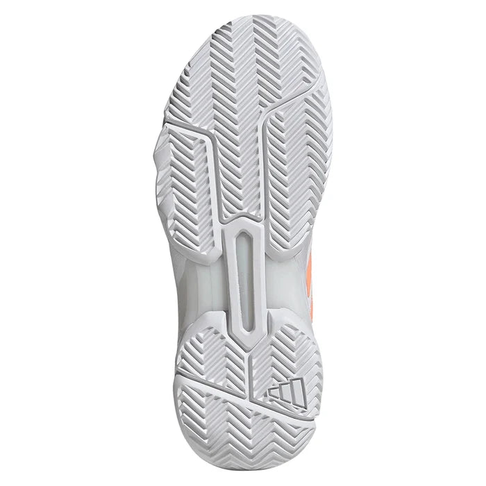 Women's CourtJam Control 3 Shoes Core White and Beam Orange