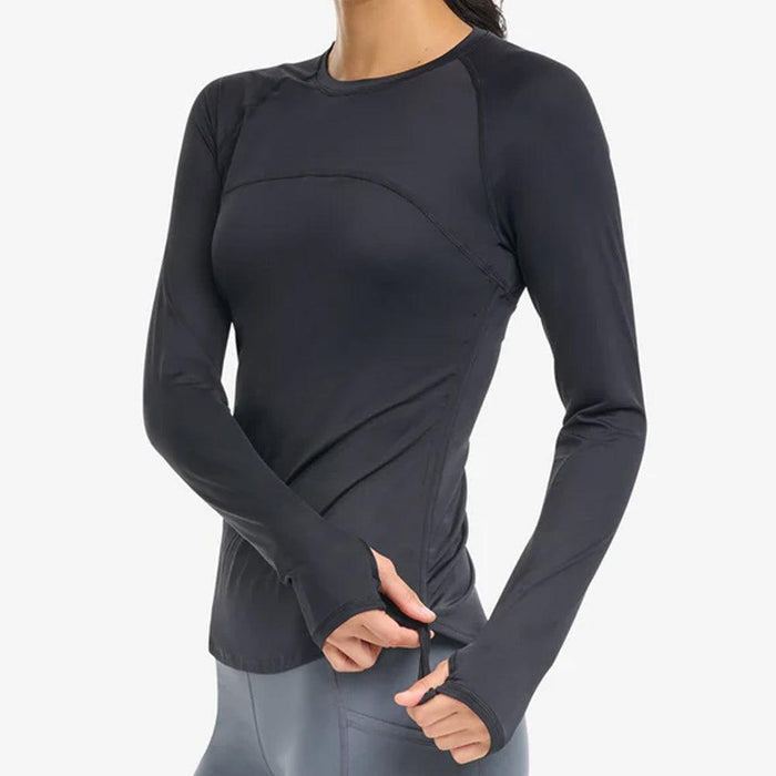 Women's Drawstring Long Sleeve Crew