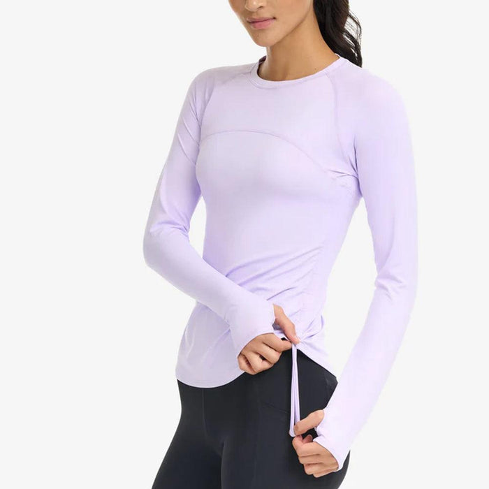Women's Drawstring Long Sleeve Crew