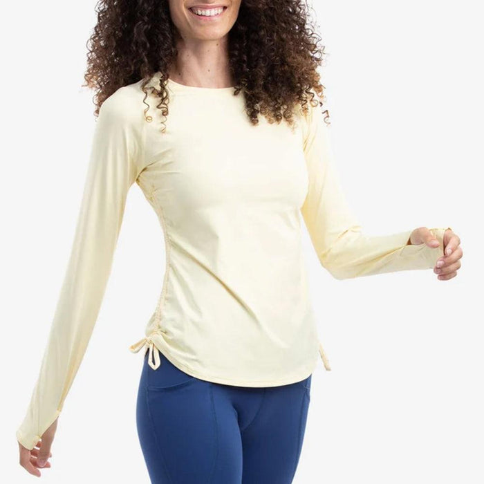 Women's Drawstring Long Sleeve Crew