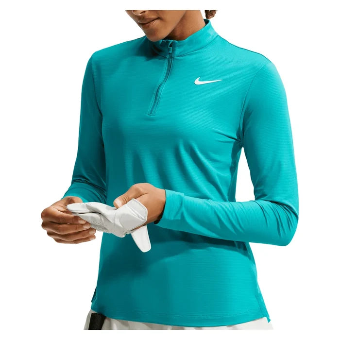 Women's Dri-FIT UV Victory 1/4-Zip Top Energy and White, Nike, Energy/White, Pickleball Express, HF6586-300H26-ENERGY-WHITE-1