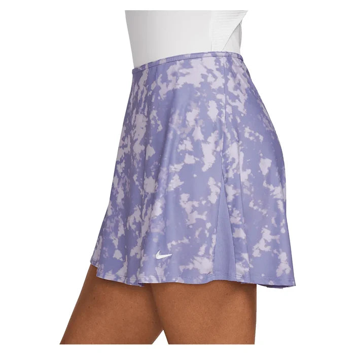 Women's Dri-FIT Victory Flouncy 15" Print Skort Lilac Ice and White