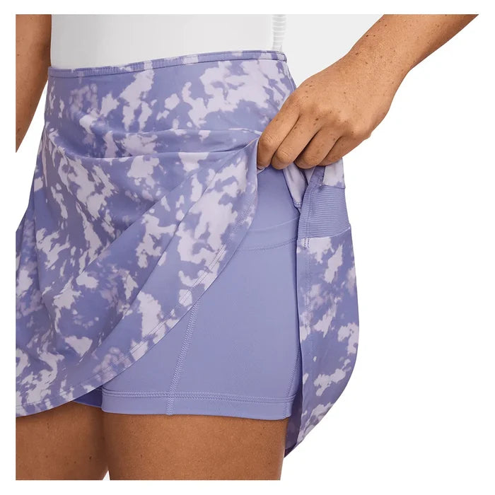 Women's Dri-FIT Victory Flouncy 15" Print Skort Lilac Ice and White