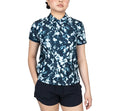 Women's Dri-FIT Victory Short Sleeve Print Polo Armory Navy and White