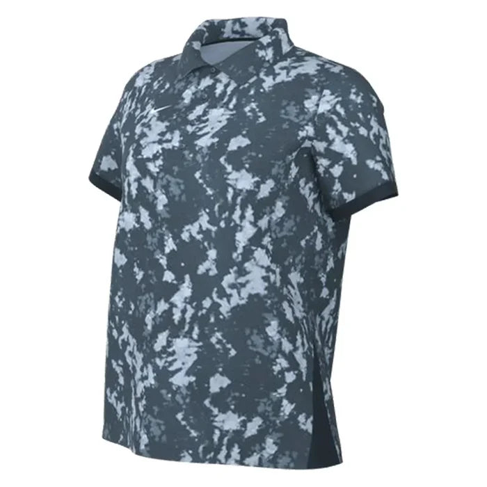 Women's Dri-FIT Victory Short Sleeve Print Polo Armory Navy and White
