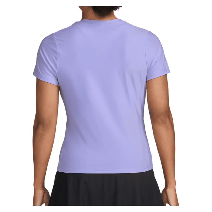 Women's Dri-FIT Victory Short Sleeve Top Purple Pulse and White, Nike, Pickleball Express, IB3776-580H26-1