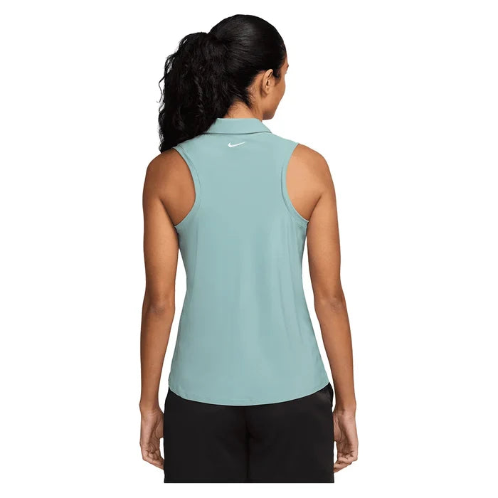 Women's Dri-FIT Victory Sleeveless Polo Cannon and White