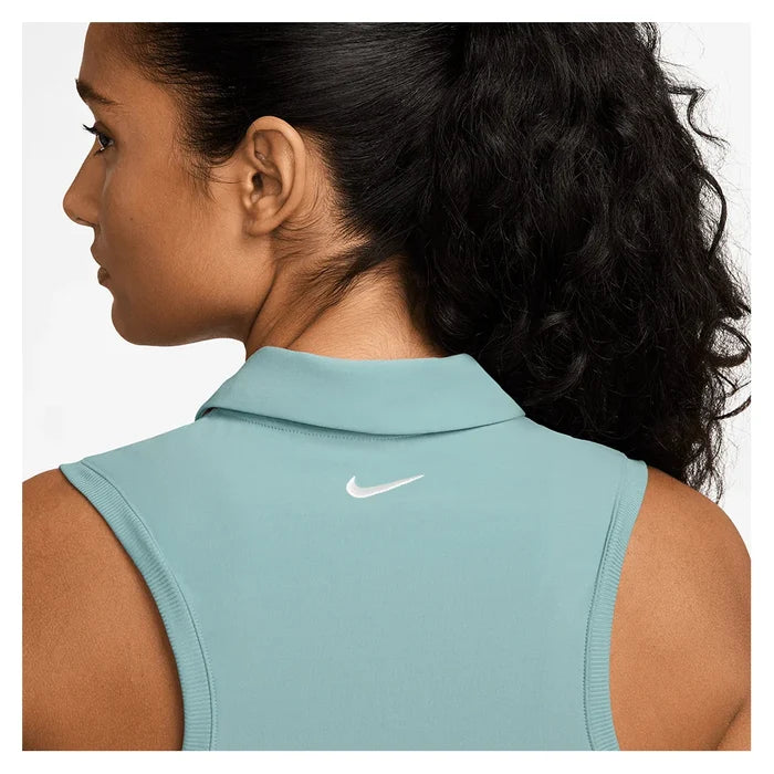 Women's Dri-FIT Victory Sleeveless Polo Cannon and White