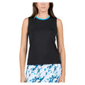 Women's Electric Blue  Tank Black