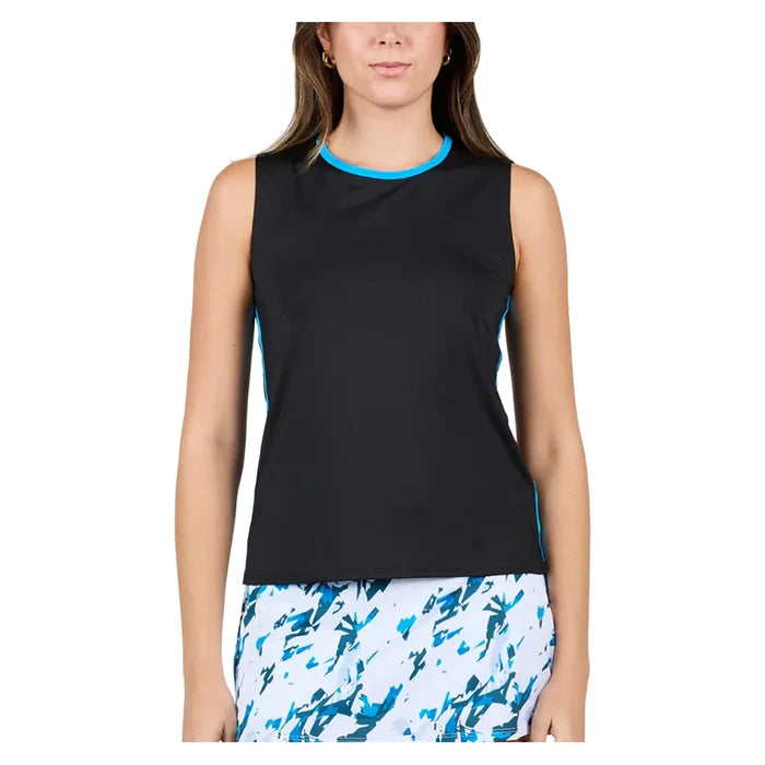 Women's Electric Blue  Tank Black