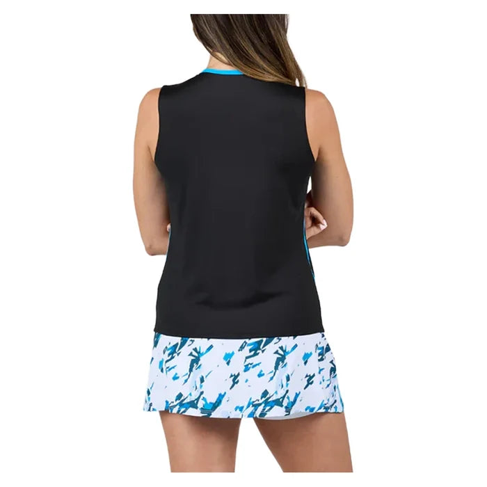 Women's Electric Blue  Tank Black