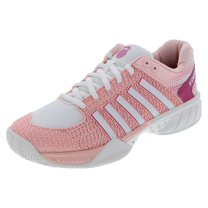 Women's Express Light Pickleball Court Shoes Raspberry Sorbet and Cloud Dancer