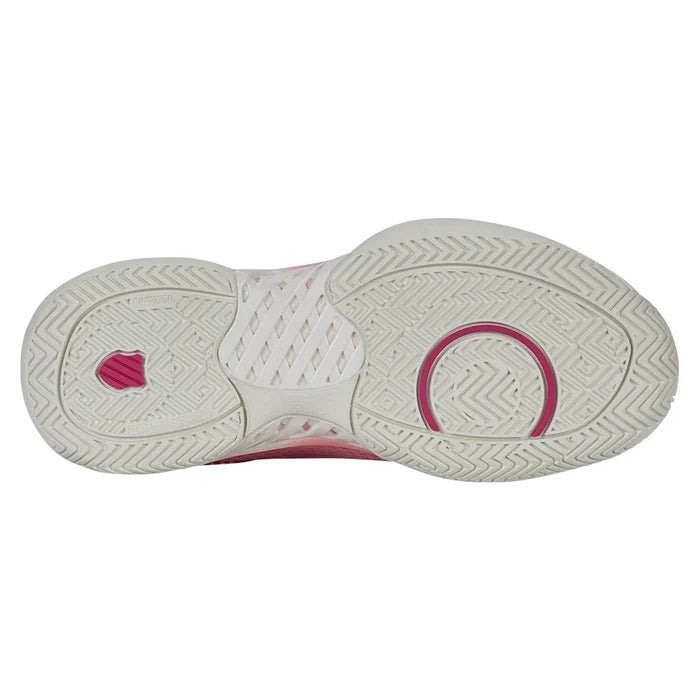 Women's Express Light Pickleball Court Shoes Raspberry Sorbet and Cloud Dancer