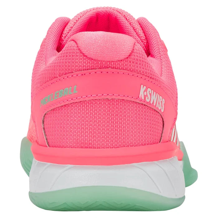 Women's Express Light Pickleball Shoes Neon Pastel Pink and White