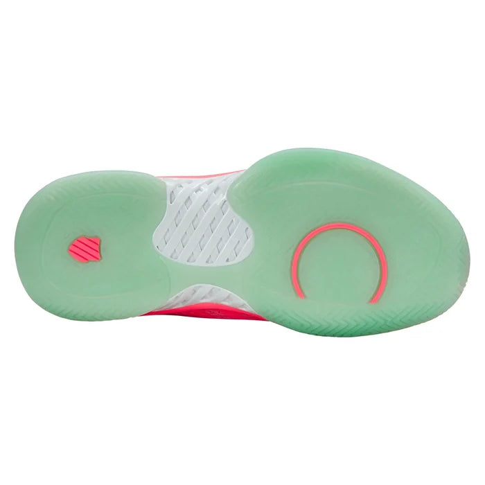 Women's Express Light Pickleball Shoes Neon Pastel Pink and White