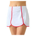 Women's Farah Skort White and Cherry Red