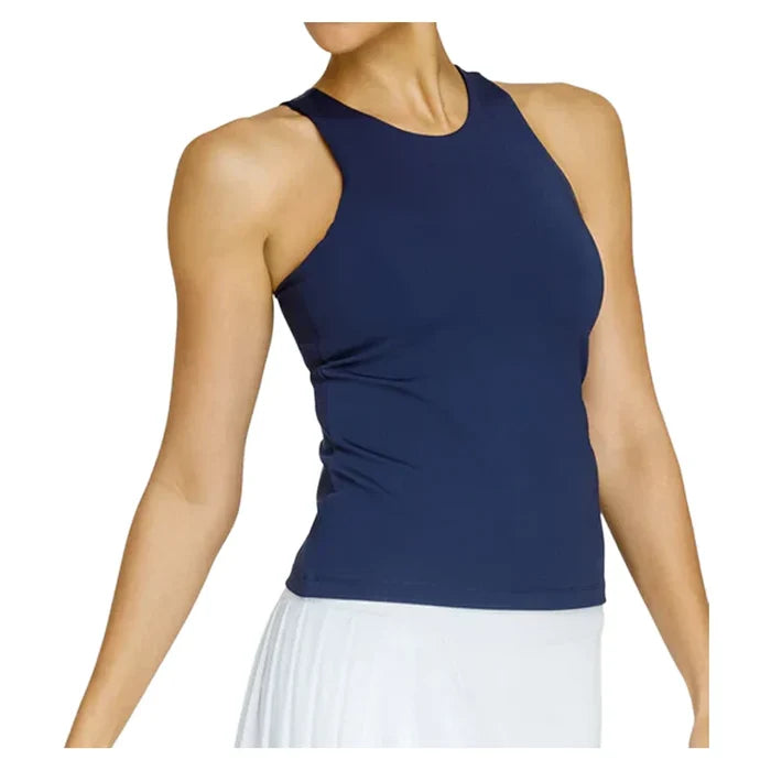 Women's Foundation Hi-Neck Tank Navy Blue