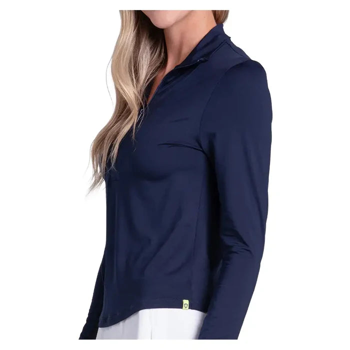 Women's Free Play Zip Long Sleeve Top Midnight