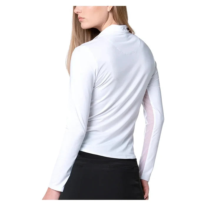 Women's Free Play Zip Long Sleeve Top White