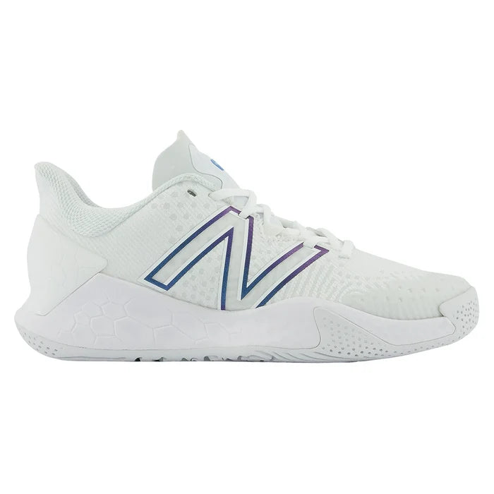 Women's Fresh Foam Lav V2 D Width Court Shoes White and Laser Blue
