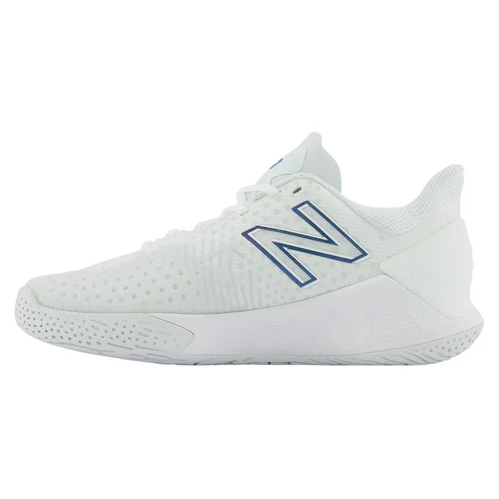 Women's Fresh Foam Lav V2 D Width Court Shoes White and Laser Blue
