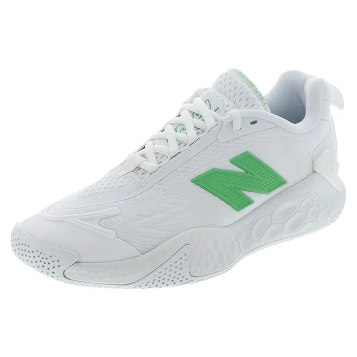 Women's Fresh Foam X CT-Rally B Width Court Shoes White and Green Apple